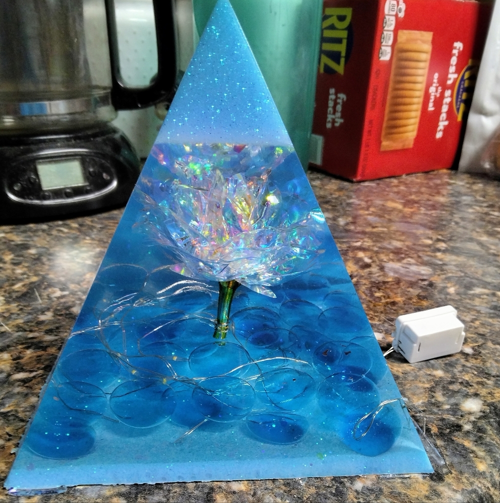 Blue and Gold Pyramid